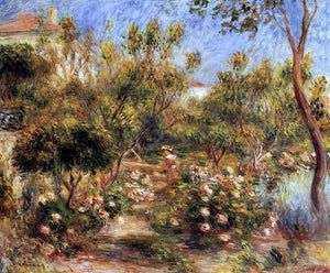  Pierre Auguste Renoir Young Woman in a Garden - Cagnes - Art Print