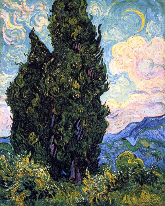  Vincent Van Gogh Cypresses - Art Print