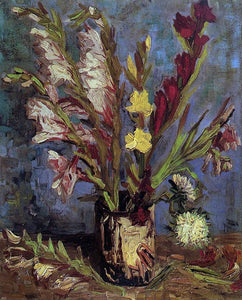  Vincent Van Gogh Vase with Gladioli - Art Print