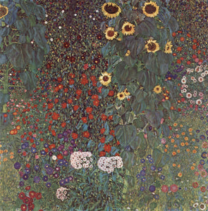  Gustav Klimt Farm Garden with Crucifix - Art Print