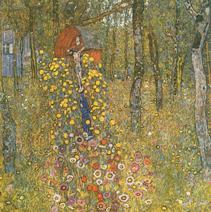  Gustav Klimt A Flower Garden - Art Print