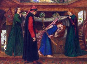  Dante Gabriel Rossetti Dante's Dream at the Time of the Death of Beatrice - Art Print