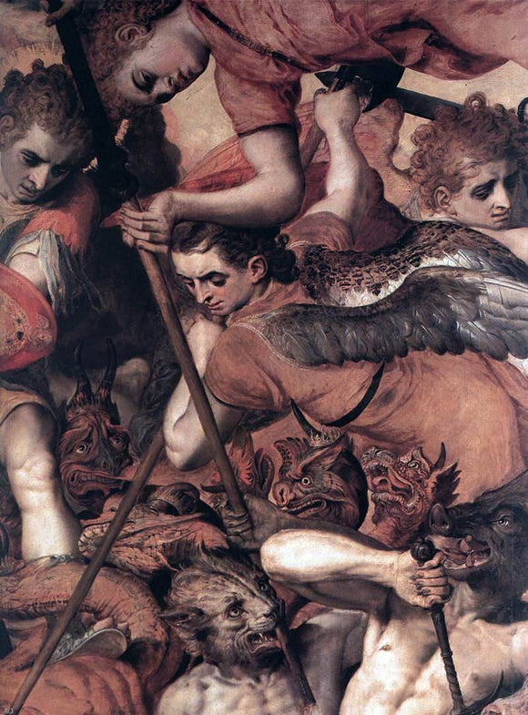  The Elder Frans Floris The Fall of the Rebellious Angels (detail) - Art Print