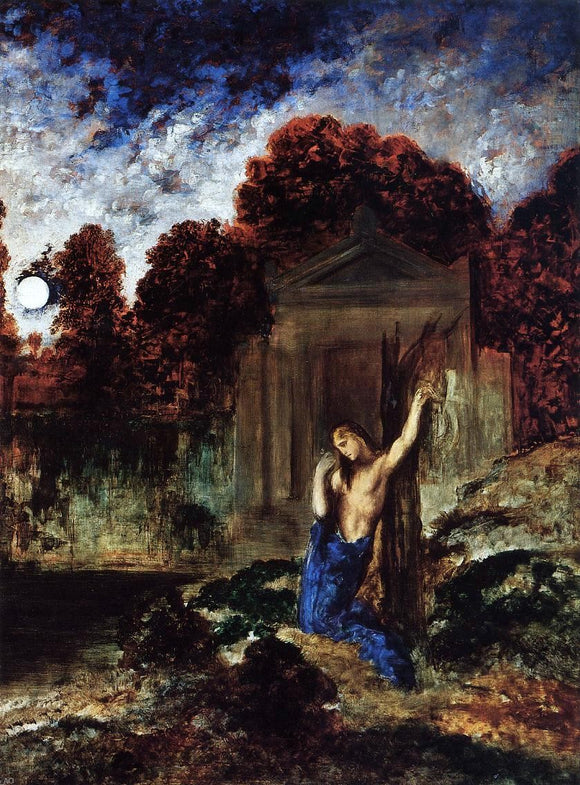  Gustave Moreau Orpheus at the Tomb of Eurydice - Art Print