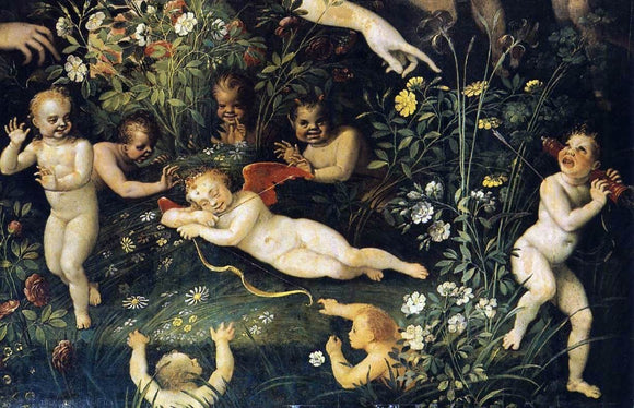  Masters of the Fontainebleau School Mythological Allegory (detail) - Art Print