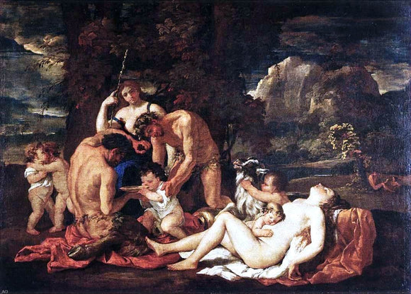  Nicolas Poussin The Nurture of Bacchus - Art Print