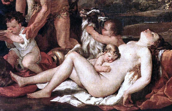  Nicolas Poussin The Nurture of Bacchus [detail] - Art Print