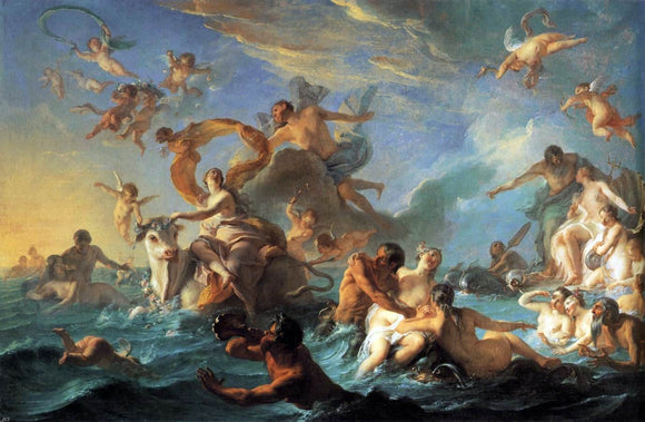  Noel-Nicolas Coypel The Rape of Europa - Art Print