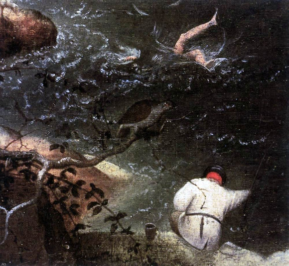  The Elder Pieter Bruegel Landscape with the Fall of Icarus (detail) - Art Print