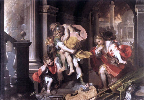  Federico Fiori Barocci Aeneas' Flight from Troy - Art Print