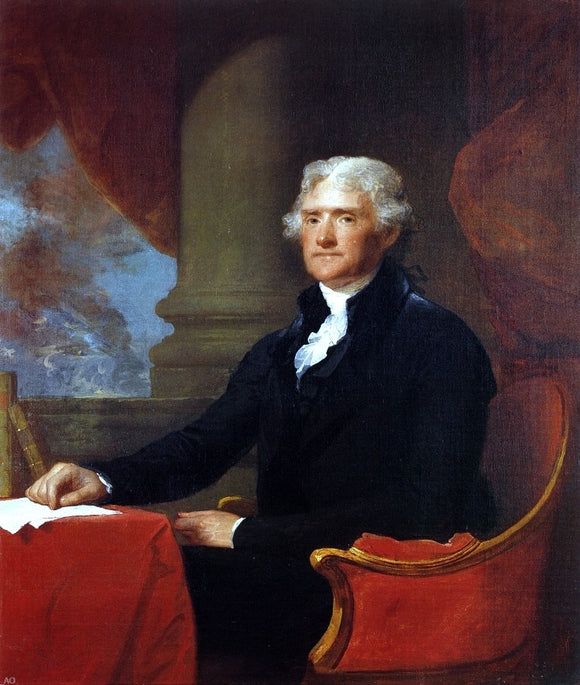  Gilbert Stuart Thomas Jefferson - Art Print