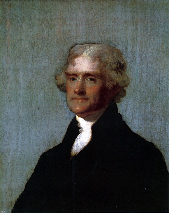  Gilbert Stuart Thomas Jefferson (The Edgehill Portrait) - Art Print