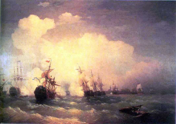  Ivan Constantinovich Aivazovsky Sea Buttle near Revel - Art Print