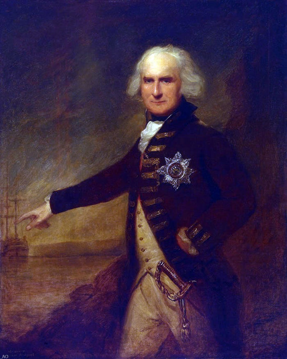  Lemuel Francis Abbott Admiral Alexander Hood, 1727-1814, 1st Viscount Bridport - Art Print