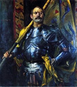  Lovis Corinth Self Portrait as Standard Bearer - Art Print