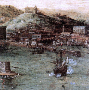  The Elder Pieter Bruegel Naval Battle in the Gulf of Naples (detail) - Art Print