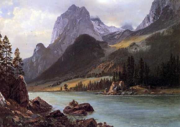  Albert Bierstadt Rocky Mountain - Art Print