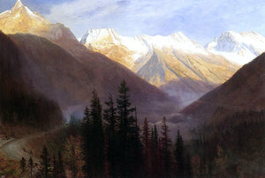  Albert Bierstadt Sunrise at Glacier Station - Art Print