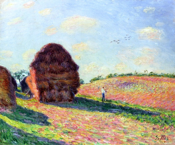  Alfred Sisley Haystacks - Art Print