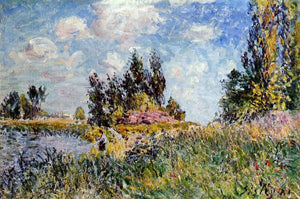  Alfred Sisley Landscape - The Banks of the Loing at Saint-Mammes - Art Print