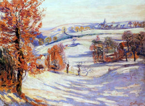  Armand Guillaumin Snow at Crozant - Art Print