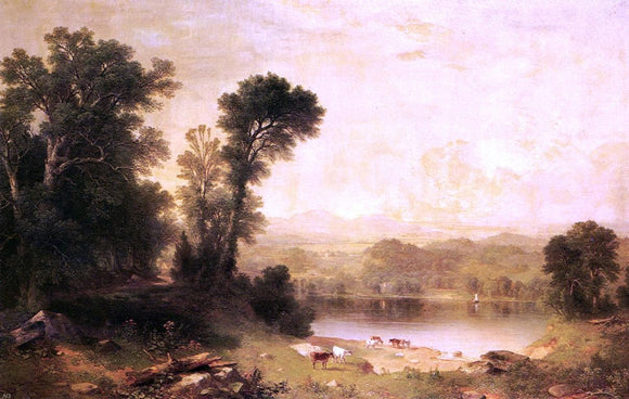  Asher Brown Durand Picnic in the Country - Art Print