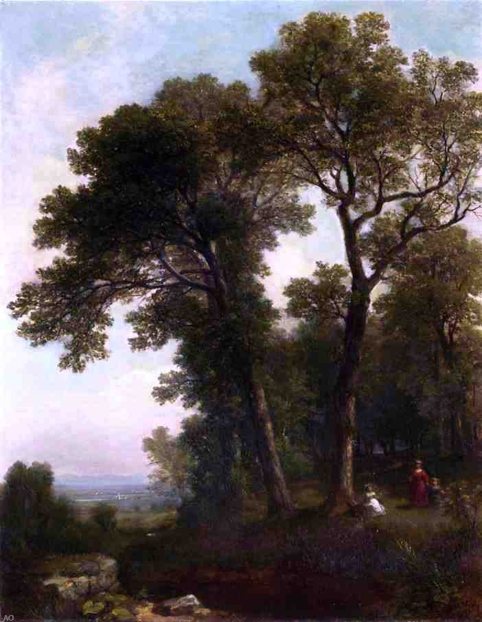 Asher Brown Durand The Trysting Tree Art Print – printoyster.com