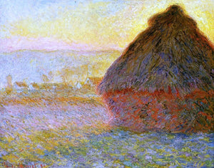  Claude Oscar Monet Grainstack at Sunset - Art Print