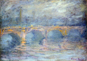  Claude Oscar Monet Waterloo Bridge at Sunset, Pink Effect - Art Print