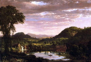  Frederic Edwin Church New England Landscape (also known as Evening after a Storm) - Art Print