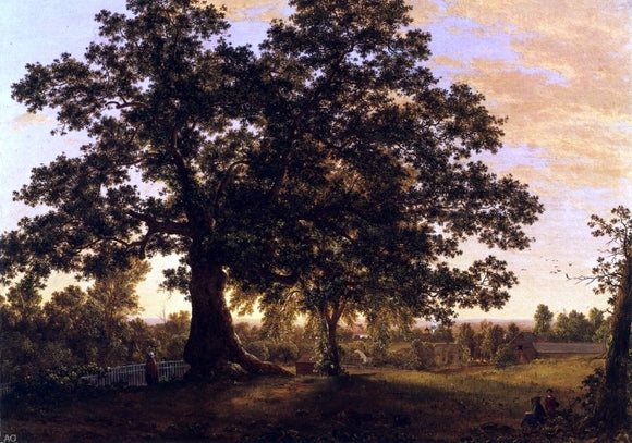  Frederic Edwin Church The Charter Oak at Hartford - Art Print