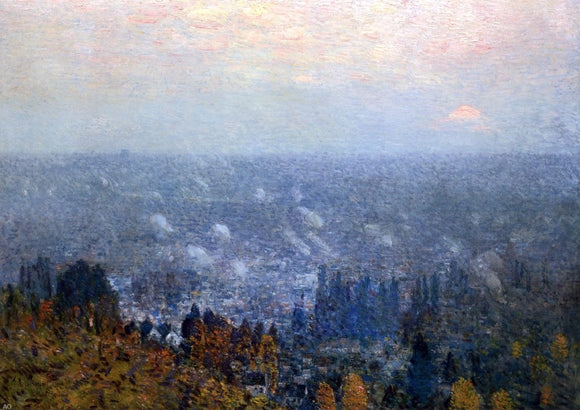  Frederick Childe Hassam Mount Hood and the Valley of the Willamette - Art Print