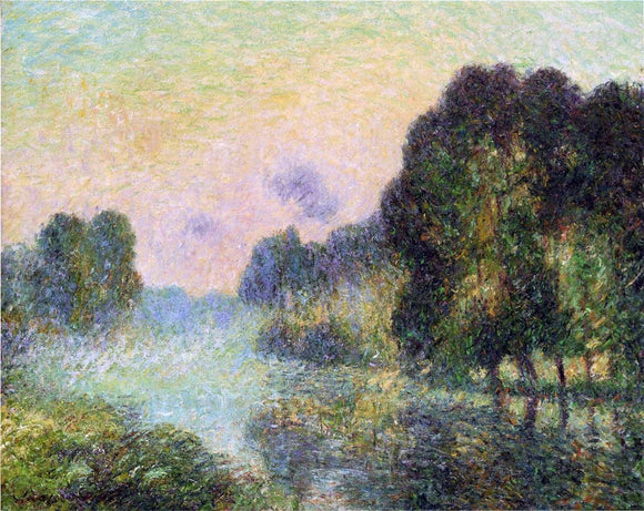  Gustave Loiseau By the Eure River - Fog Effect - Art Print