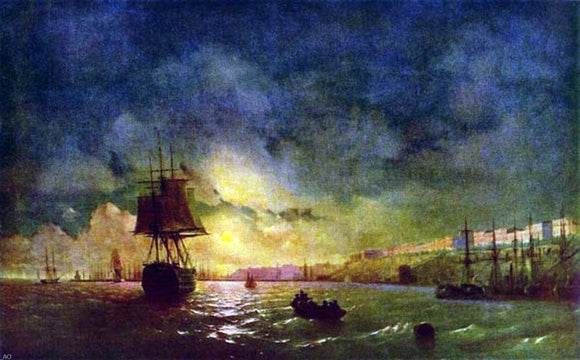  Ivan Constantinovich Aivazovsky Odessa at Night - Art Print