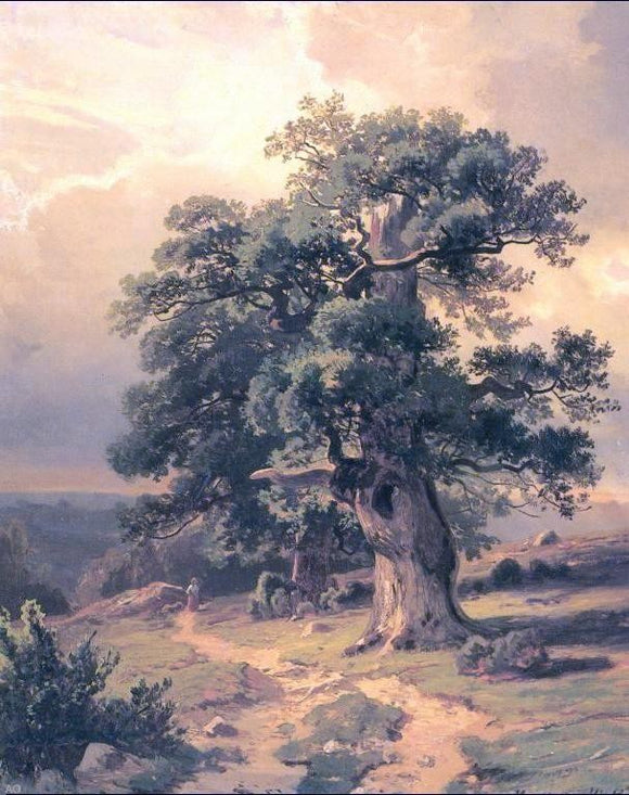  Ivan Ivanovich Shishkin Oaks (study) - Art Print