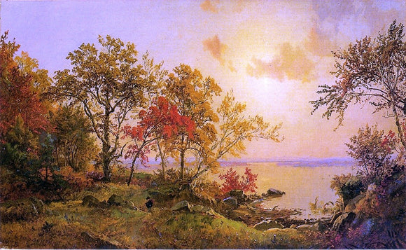  Jasper Francis Cropsey Autumn Landscape - View of Greenwood Lake - Art Print