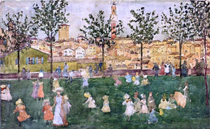  Maurice Prendergast Sienna - Art Print