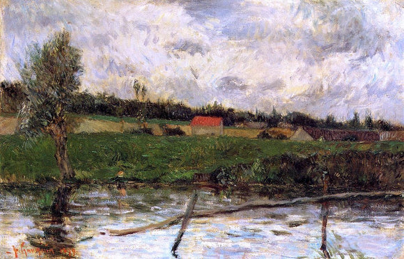  Paul Gauguin Riverside (also known as Breton Landscape) - Art Print