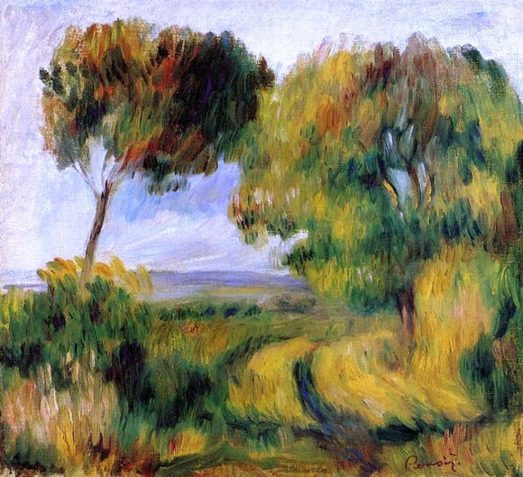  Pierre Auguste Renoir Breton Landscape - Trees and Moor - Art Print