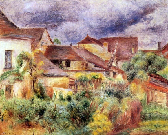  Pierre Auguste Renoir Essoyes Landscape - Art Print