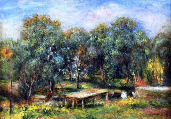  Pierre Auguste Renoir Landscape at Collettes - Art Print