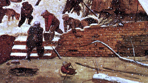  The Elder Pieter Bruegel Adoration of the Kings in the Snow (detail) - Art Print