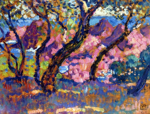  Theo Van Rysselberghe In the Shade of the Pines (study) - Art Print