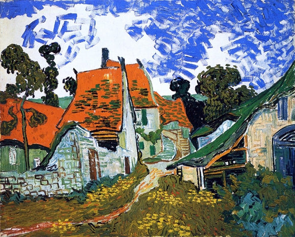  Vincent Van Gogh Village Street - Art Print