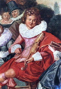  Dirck Hals Amusing Party in the Open Air (detail) - Art Print