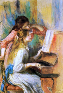  Pierre Auguste Renoir Girls at the Piano - Art Print