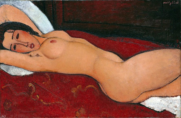  Amedeo Modigliani Reclining Nude - Art Print