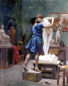  Jean-Leon Gerome Pygmalion and Galatea (study) - Art Print