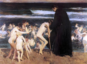  Joaquin Sorolla Y Bastida Sad Inheritance - Art Print