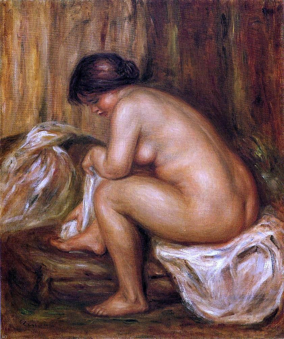  Pierre Auguste Renoir After Bathing - Art Print